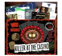 Murder Mission Mystery Game - Detective Killer Case Files - Date Night, Party Groups - Unsolved Cryptic Games - Killer At The Casino