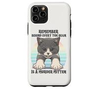 Murder Mittens Funny Cat Kitten Toe Beans Paws Claws Retro Case for iPhone 11 Pro