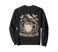 Murder Mug Club Crow Cocoa Hot Chocolate Coffee Design Sweatshirt