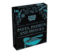 University Games Murder Mystery Party Games - Pasta, Passion & Pistols, Host Your Own Italian Restaurant Murder Mystery Dinner for 8 Players, Solve the Case with Crime Scene Clues, 18 Years and Up