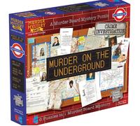 Murder Mystery Case Files Murder on The Underground Puzzle Party Board Game