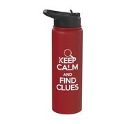 Murder Mystery Dinner Outfit Party Detective Mystery Stainless Steel Insulated Water Bottle