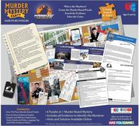 University Games 33273 Murder Mystery Party Game Jigsaw Puzzle Passport, One Size, Blue
