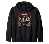 Murder Mystery Game Night Detective Party Gift Zip Hoodie