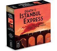 University Games 33122 Death on The Istanbul Express 1000 Piece Murder Mystery Jigsaw Puzzle, Orange