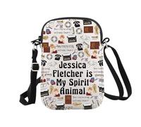 Murder Mystery Lover Gift Jessica Fletcher is My Spirit Animal Makeup Bag True Crime Gift Cosmetic Pouch (Jessica Cr EU)