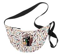 Murder Mystery Movie Crossbody Bag Mrs White & Peacock & Scarlet & Green & Mustard Gifts Mystery Movie Weapon Gift (greendress UK3)