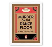Murder on the Dance Floor Art Deco Framed Wall Art Print A1 (84.1×59.4cm) White, Wall Decor for Living Room, Bedroom, Office & Home, Ready to Hang, Art Gift