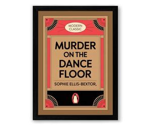 Murder on the Dance Floor Art Deco Framed Wall Art Print A4 (29.7×21cm) Black, Wall Decor for Living Room, Bedroom, Office & Home, Ready to Hang, Art Gift
