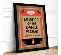 Murder on the Dance Floor Art Deco Framed Wall Art Print A4 Black