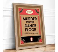 Murder on the Dance Floor Art Deco Framed Wall Art Print A4 Oak