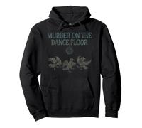 Murder On The Dance Floor Funny Crow Dancing Disco Pullover Hoodie