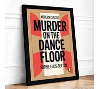 Murder on the Dance Floor Mid-Century Framed Wall Art Print A2 (59.4×42cm) Black, Wall Decor for Living Room, Bedroom, Office & Home, Ready to Hang, Art Gift