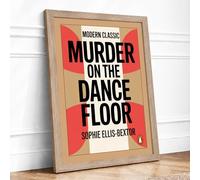 Murder on the Dance Floor Mid Century Framed Wall Art Print A2 Oak