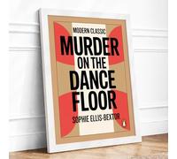 Murder on the Dance Floor Mid Century Framed Wall Art Print A2 White