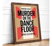 Murder on the Dance Floor Mid Century Framed Wall Art Print A4 Walnut