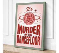 Murder on the Dancefloor Canvas Wall Art Print 18x12 Inch (46 x 30 cm)