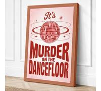 Murder on the Dancefloor Canvas Wall Art Print 18x12 Inch (46 x 30 cm)