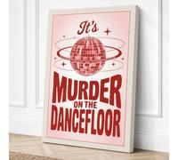 Murder on the Dancefloor Canvas Wall Art Print 24x16 Inch