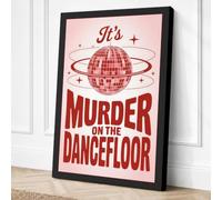 Murder on the Dancefloor Canvas Wall Art Print 36x24 Inch