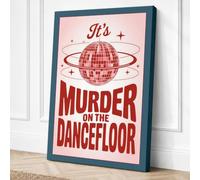 Murder on the Dancefloor Canvas Wall Art Print 36x24 Inch