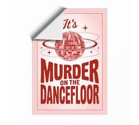 Murder on the Dancefloor Retro Unframed Wall Art Print A2 (59.4×42cm), Wall Decor for Living Room, Bedroom, Office & Home, Art Gift