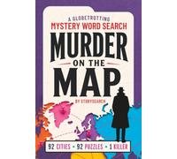 Murder on the Map: A Murder Mystery Word Search Manhunt for Adults | Chase a Killer Through 92 Cities, Find Hidden Clues & Decode His Final Message
