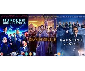 Murder On The Orient Express / Death on the Nile / A Haunting In Venice DVD - Kenneth Branagh 3 Movie Collection DVD