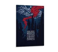 Murder on The Orient Express Movie Poster Poster Painting Canvas Wall Art Living Room Posters Painting 16x24inch(40x60cm)