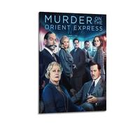 Murder on The Orient Express Posters Aesthetic Wall Art Decor Vintage Canvas Decorative Painting Poster for Living Room Bed Room 08x12inch(20x30cm) Frame-style