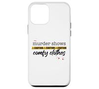 MURDER SHOWS COMFY CLOTHES True Crime Fan Caution Tape Meme Case for iPhone 12 mini