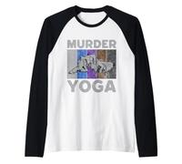 Murder Yoga Vintage BJJ Brazilian Jiu Jitsu Raglan Baseball Tee