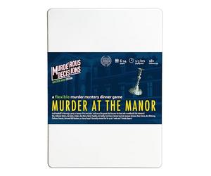 Murderous Decisions Murder at The Manor Game for 6-14 Players, Includes Paper Character Sheets, Invitations, and Whodunit Slips