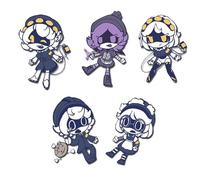 Murders Cyn N V J Badge, 5 Pieces Uzi Cyn J N Figure Brooch, Cute Cartoon Murders Cyn N V J Pins Toys, Acrylic Badge, Murders Cyn N V J Cyn Cosplay Props Set