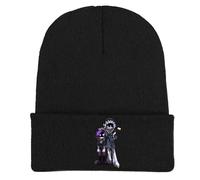 Murders Cyn N V J Beanie Hat Unisex Winter Warm Windproof Hat Knit Slouchy Thick Skull Cap Soft Knitted Thermal Hat for Outdoor Sports (Black-3)