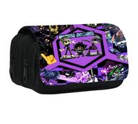 Murders D Uzi Cyn J V N Pencil Case | Stylish, Practical, and Large Capacity Pencil Pouch | Versatile Storage for Stationery, Toiletries, Makeup, Travel & Office Supplies (Black-2)