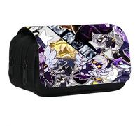 Murders D Uzi Cyn J V N Pencil Case | Stylish, Practical, and Large Capacity Pencil Pouch | Versatile Storage for Stationery, Toiletries, Makeup, Travel & Office Supplies (Black-4)