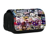 Murders D Uzi Cyn J V N Pencil Case | Stylish, Practical, and Large Capacity Pencil Pouch | Versatile Storage for Stationery, Toiletries, Makeup, Travel & Office Supplies (Black-3)