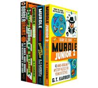 Murdle Puzzle Series 5 Books Collection Set By G. T. Karber (Bordergrams, Merry Murdle, Murdle Junior Curious Crimes for Curious Minds, Sleuths on the Loose & Murdle Junior 2 Ready, Set, Solve!)