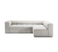 Mure 3-Seater Sofa with Open End Right Steam/White