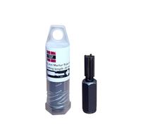 MurerPoint 4 Cutter Masonry Chisel Mortar Rake - 12mm | TCT Chisel Mortar Masonry Joint Raking Router with 26mm Cutting Depth | Repointing Raker Tool, Fast Removal of Old Mortar & Brickwork Pointing