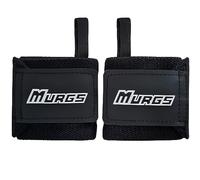 Murgs Wrist Straps | Black Cotton Wrist Supports for Gym | 16" Lifting Strap for Gym Wrist Support with Thumb Loop | Wrist Supports for Exercise, Training & Fitness | Weightlifting Wrist Wraps