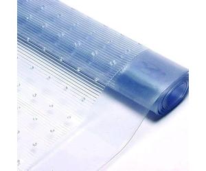 Muriel Bargains Clear Vinyl Carpet Runner 25ft x 27" - Waterproof Non-Slip Carpet Protector for High Traffic Areas - Heavy Duty Plastic Mat for Home, Office, Commercial Use - Custom Sizes