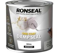 MURIEL BARGAINS One Coat Damp Seal White 250ml - Permanent Damp Stain Blocker for Interior Walls and Ceilings - Micro-Porous Breathable Formula - Covers Plaster Brick and Cement - 4 Hour Overcoat