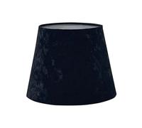 MURIEL BARGAINS Velvet Lampshade 11" Black - Dual Purpose Light Shade for Ceiling Pendant or Table Lamp - Soft Velvet Finish with Stylish Metallic Inner