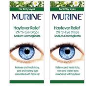 Murine Hayfever Eye Drops, Hayfever Treatment for Itchy and Painful Eyes, Anti-inflammatory Eye Drops 10ml (Pack of 2)