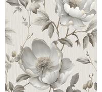 Muriva Alethia Floral Grey Wallpaper 227502