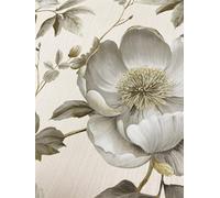 Muriva Alethia Floral Wallpaper - For Living Room, Bedroom, Fireplace - Matt Finish, Floral Pattern, Cream