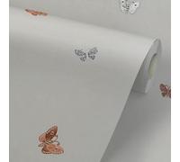 Muriva Amelia Butterfly Stone And Rose Wallpaper 701420