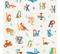 Muriva Animal Alphabet Kids Wallpaper Colourful Abc Animals, Non-Woven Paper
